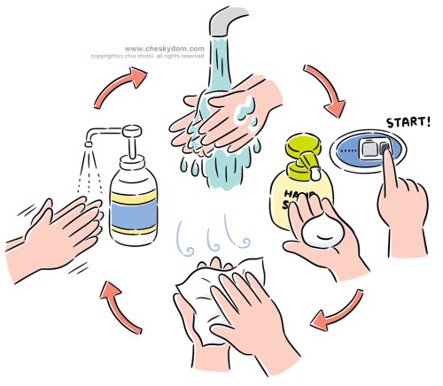 イラスト 食品 衛生 管理 手洗い 方法