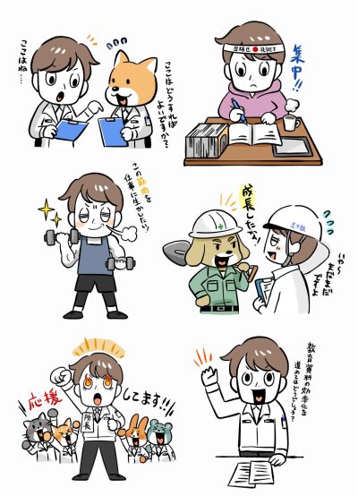 イラストカット、挿絵、パンフレット