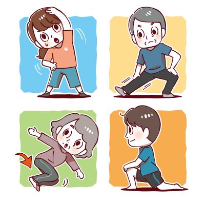 体操、運動、ストレッチ
