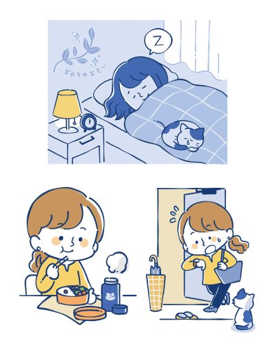 働く女性の1日