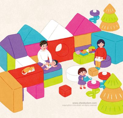 イラスト 家族 家 家事 生活