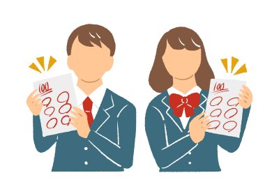 テストの点数、学生