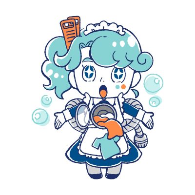 洗濯機の擬人化キャラクター