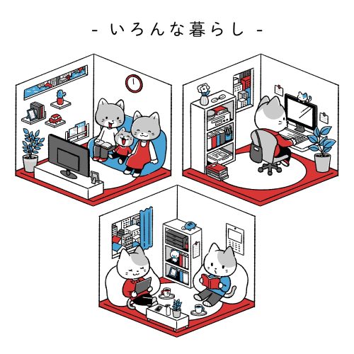 一人暮らし　二人暮らし　3人暮らし